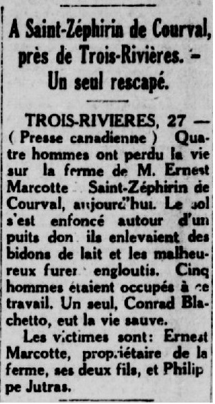 Journal La Patrie, 27 mai 1930